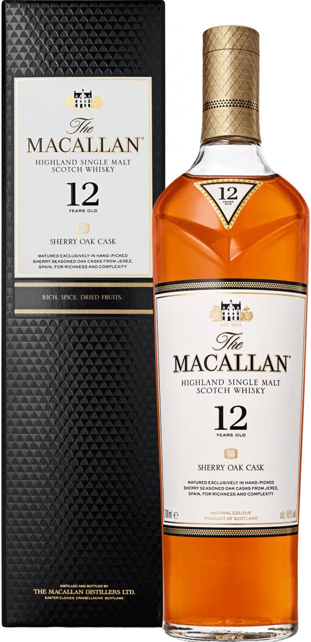 Macallan Sherry Oak Cask 12 Year Old Single Malt Scotch Whisky