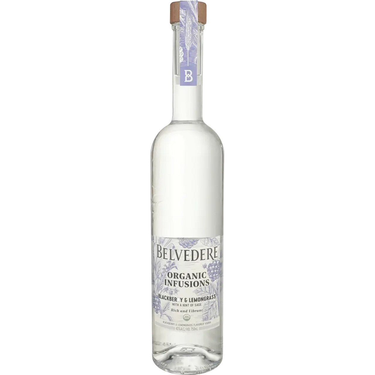 Belvedere Organic Infusion Blackberry And Lemon Grass