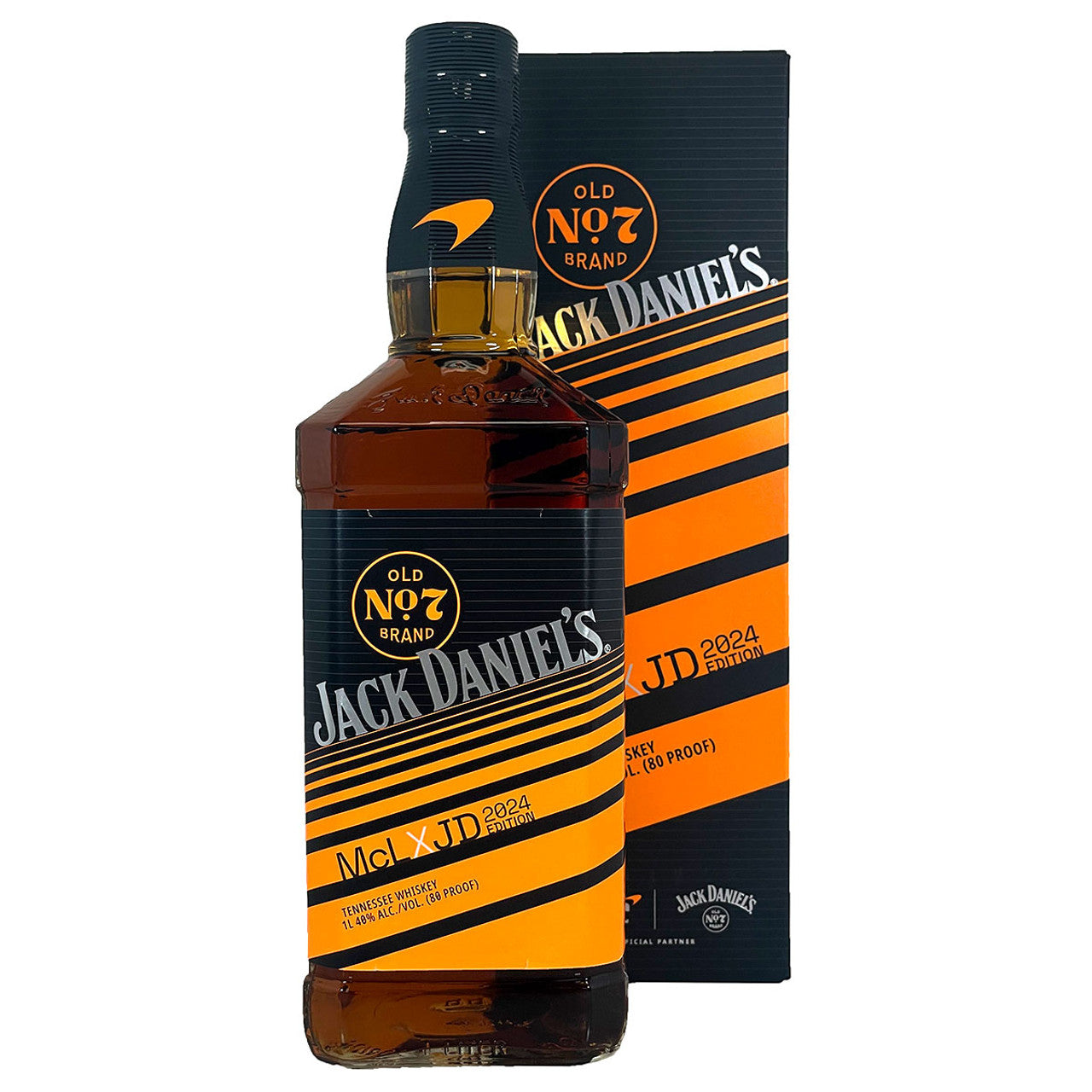 Jack Daniel's Black Label Old No.7 Brand Sour Mash Mclaren Racing Limited Edition Tennessee Whiskey