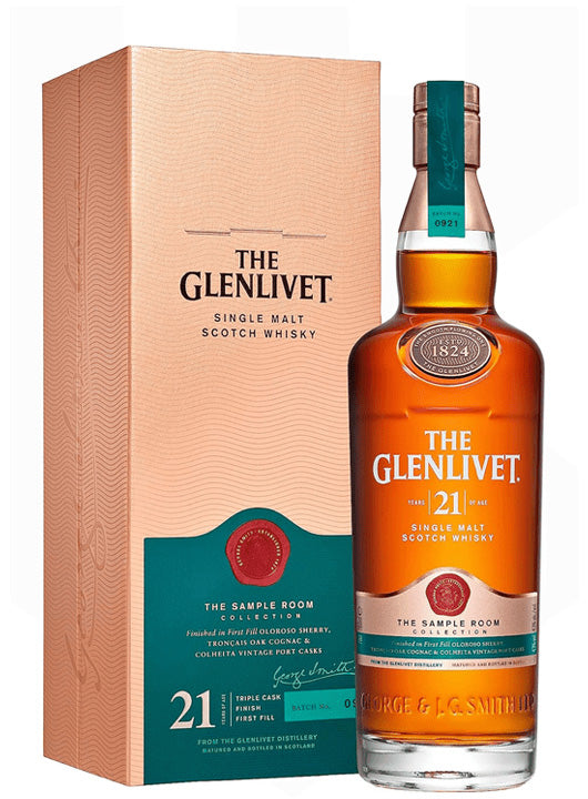 The Glenlivet 'the Sample Room Collection' 21 Year Old Single Malt Scotch Whisky