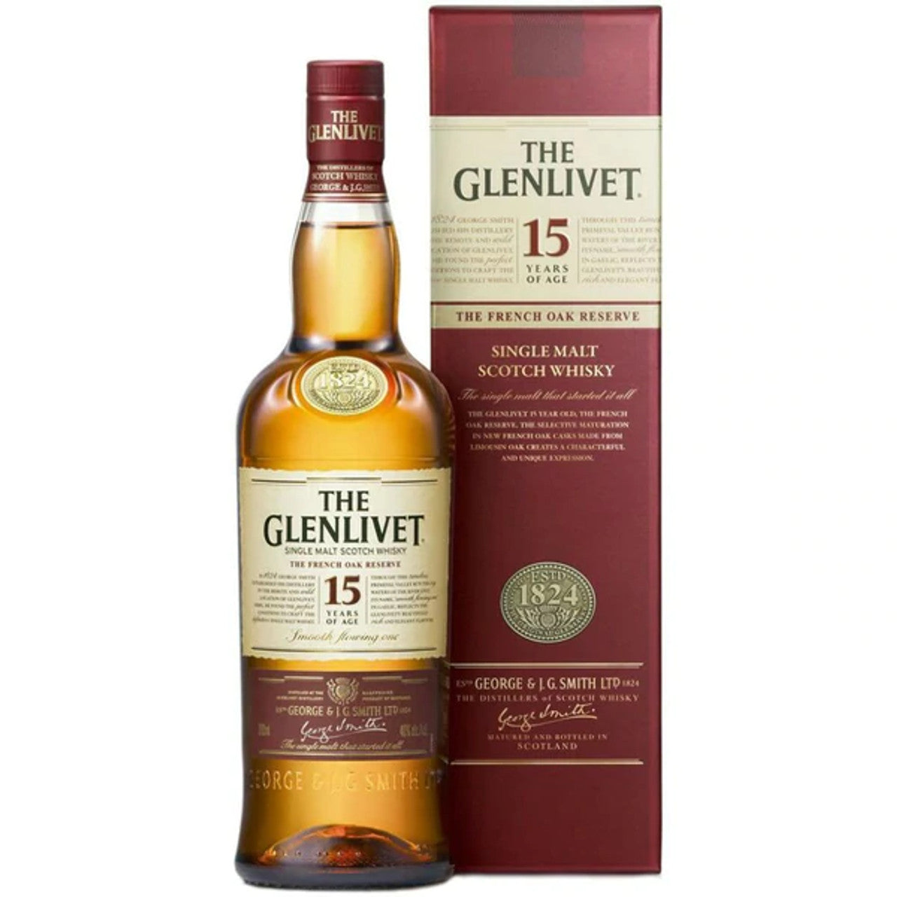 Glenlivet - Single Malt Scotch 15 Year Speyside French Oak